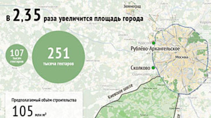 Москве разрешили расшириться до Калужской области