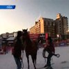 В США прошли лыжные гонки для ковбоев