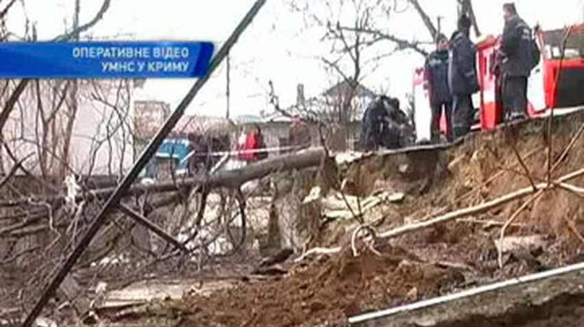 В Севастополе из-за большого количества осадков произошло два обвала