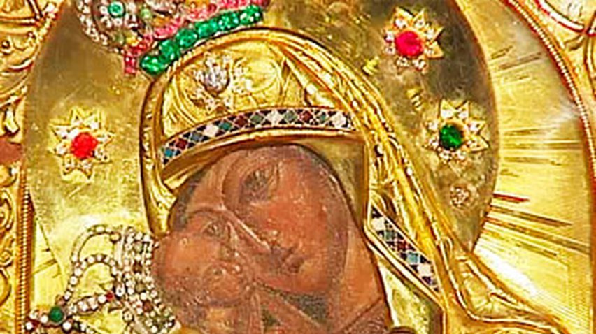 В Десятинную церковь привезли Почаевскую икону Божьей Матери