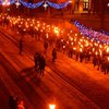 Во Львове по случаю Дня памяти Героев Крут прошло факельное шествие