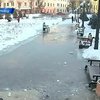 Из-за морозов центр Черновцов остался без воды