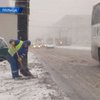 Снег парализовал движение на дорогах Польши