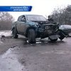 В Донецкой области джип столкнулся с маршруткой