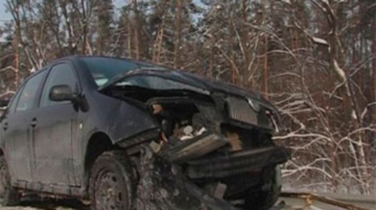 В 13 авариях на Бориспольском шоссе пострадал только один человек