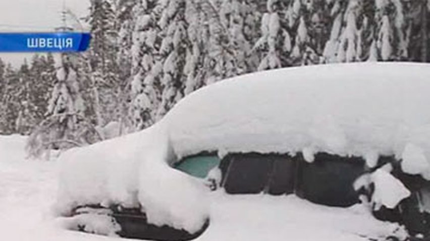 В Швеции мужчина два месяца провел в засыпанной снегом машине