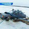 В Черкассах под лед провалилось авто рыбаков