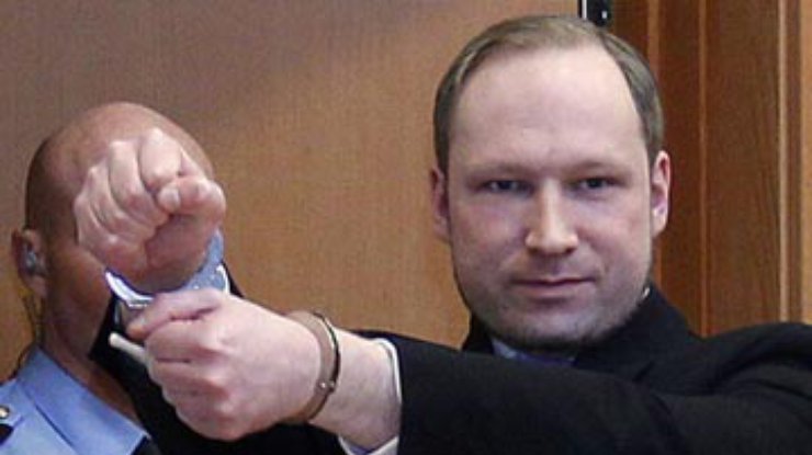 Брейвик разочарован предъявленным ему обвинением