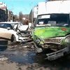 В Харькове маршрутка стокнулась с иномаркой