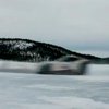 Финн разогнал на льду электроавтомобиль до рекордной скорости