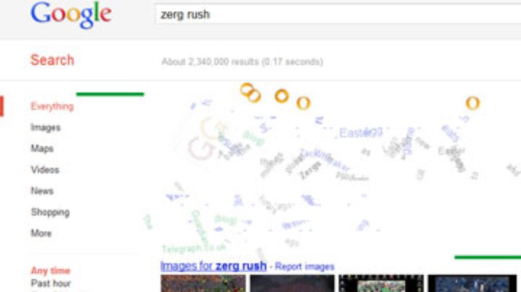 Поисковый сервис Google предложил пользователям игру