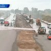 Украинские автодоровцы пытаются успеть сдать трассу Киев-Житомир к сроку