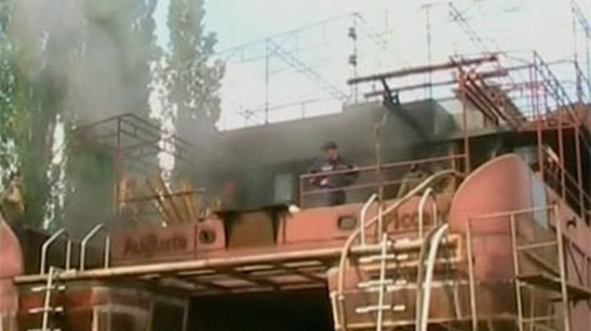 На заводе "Паллада" в Херсонской области горел частный корабль