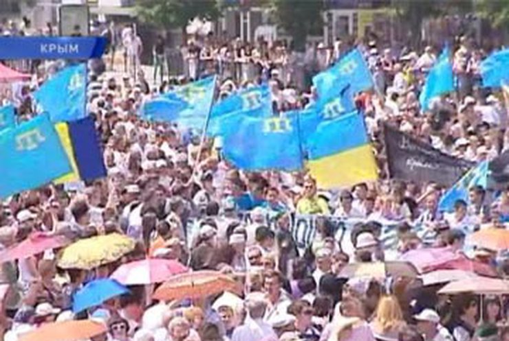 Крымские татары провели митинг в память о жертвах депортации