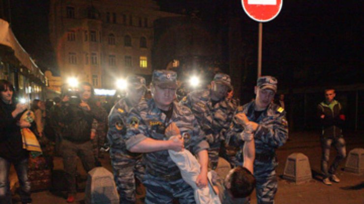 В Москве полиция задержала десять участников оппозиционной акции