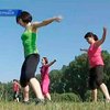 Черкасские энтузиасты проводят занятия по фитнесу на свежем воздухе