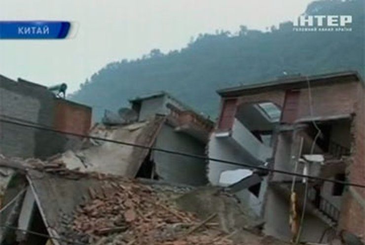 В Китае оползень уничтожил целое село