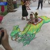 В Израиле проходит фестиваль 3-мерных уличных рисунков