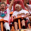 90-летняя пенсионерка отметила свой юбилей на американских горках