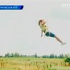 Житель Черниговской области летает с помощью воздушных змеев