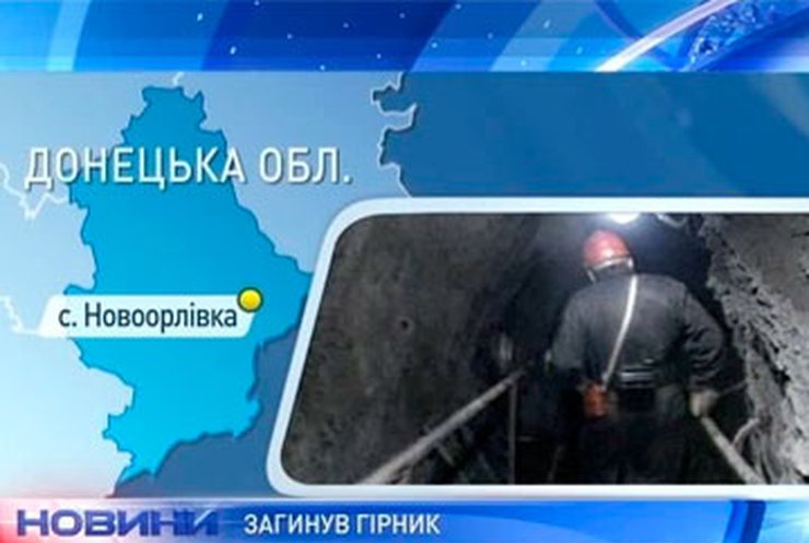 Во время обвала на шахте в Донецкой области погиб шахтер