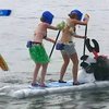 В США прошла гонка на лодках из подручных средств