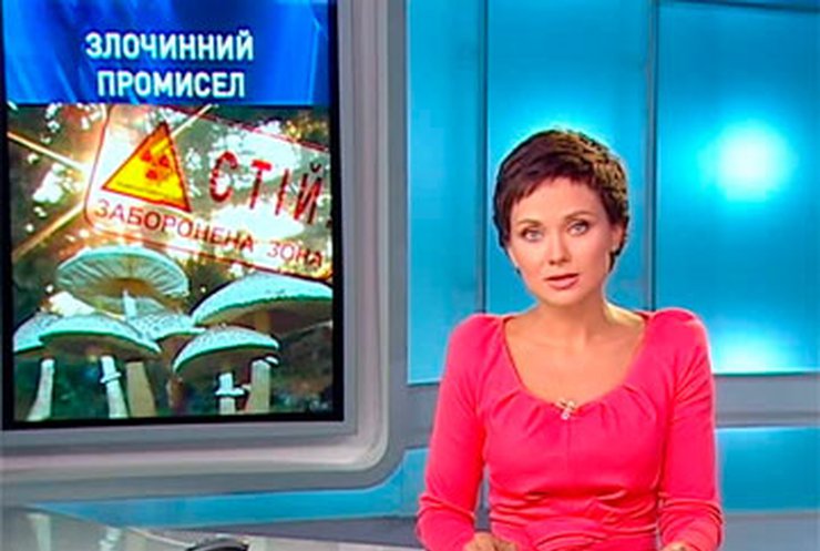 Несколько киевлян пытались вывезти 130 килограммов грибов из Чернобыля