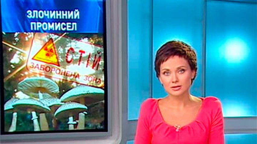 Несколько киевлян пытались вывезти 130 килограммов грибов из Чернобыля