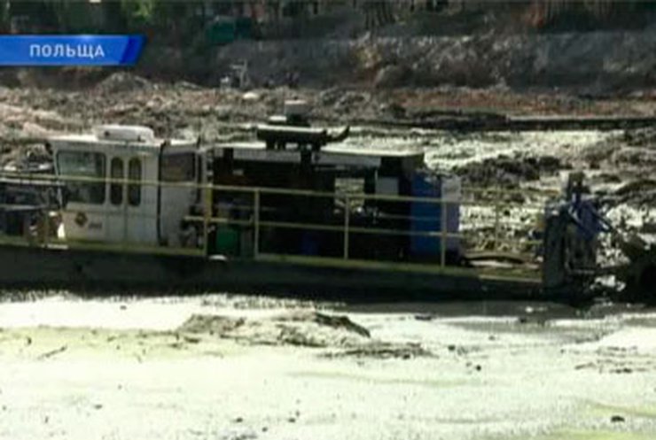 В Висле стремительно уменьшается уровень воды