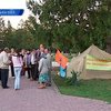 В Киевской области продолжается акция протеста чернобыльцев
