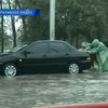 Сильный ливень затопил центр Кировограда