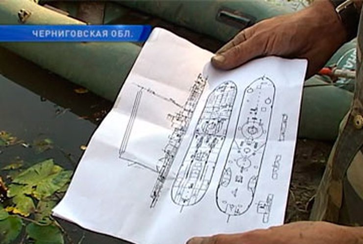 Поисковики нашли в Десне остатки советского военного корабля