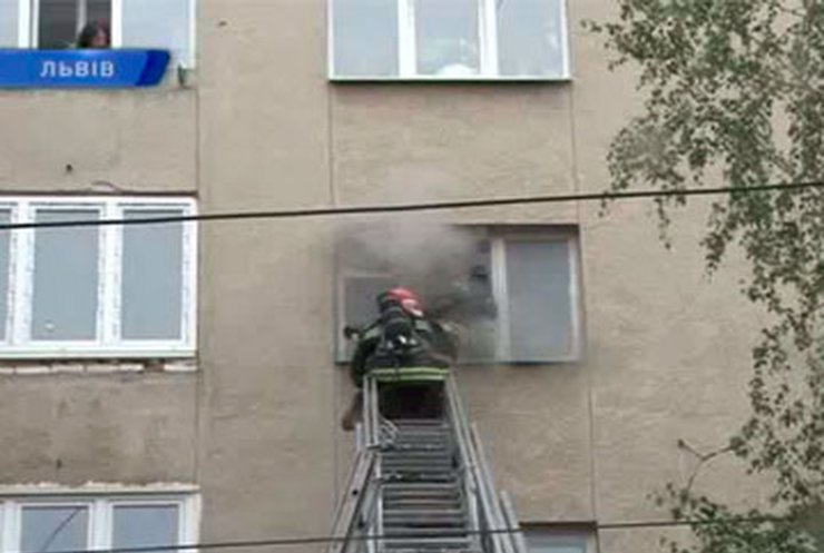 Во Львове пожарные тушили пустую квартиру