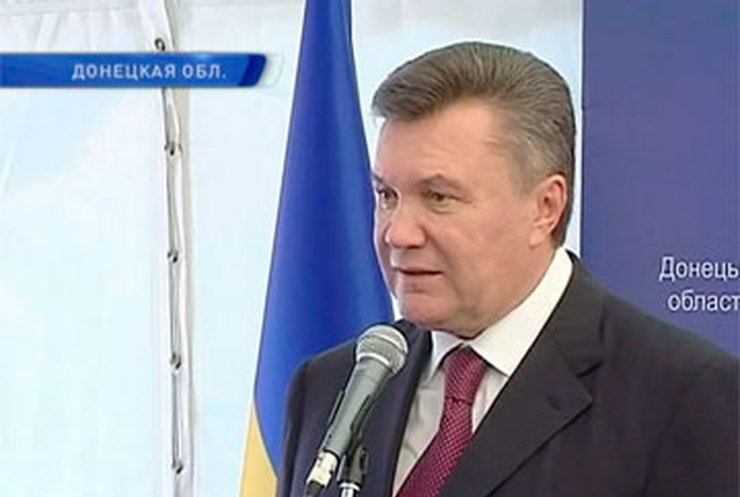 Виктор Янукович посетил Донецк с рабочим визитом
