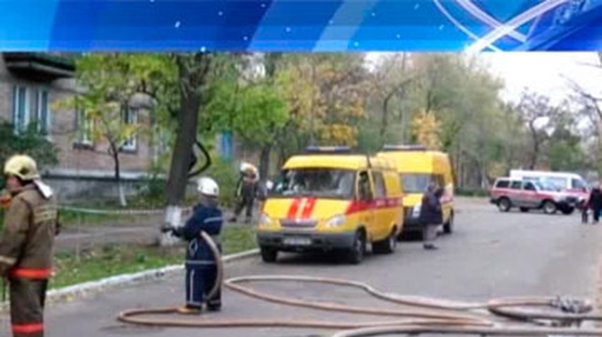 В Киеве горел газопровод жилого дома