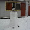 Российский священник слепил снежного батюшку