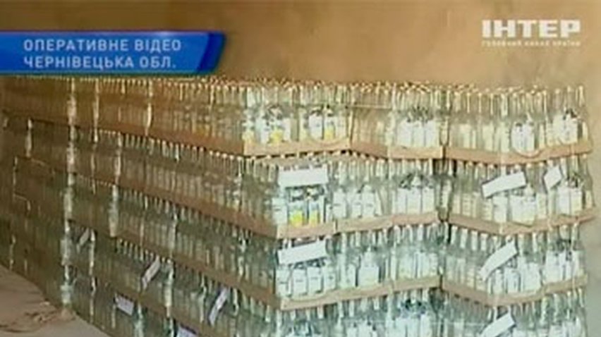 На Буковине обнаружен целый склад фальсифицированного алкоголя