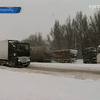 Снегопад парализовал движение в Тернополе