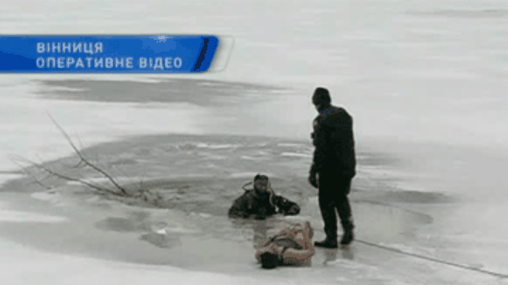 В Виннице погиб парень, провалившись под лед