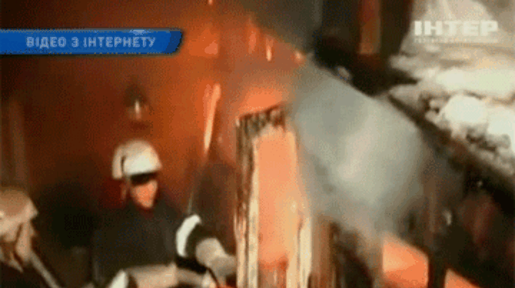 В Киеве сгорела столярная мастерская