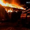 В Луганске горели склады строительного предприятия
