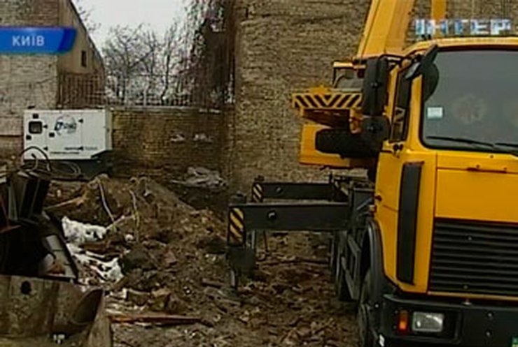 На территории заповедника "София Киевская" начали строительные работы