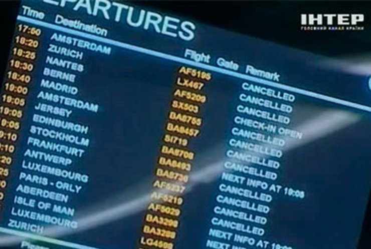 Из-за непогоды европейские аэропорты отменяют рейсы