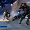 В США прошли соревнования по скоростному кроссу на коньках