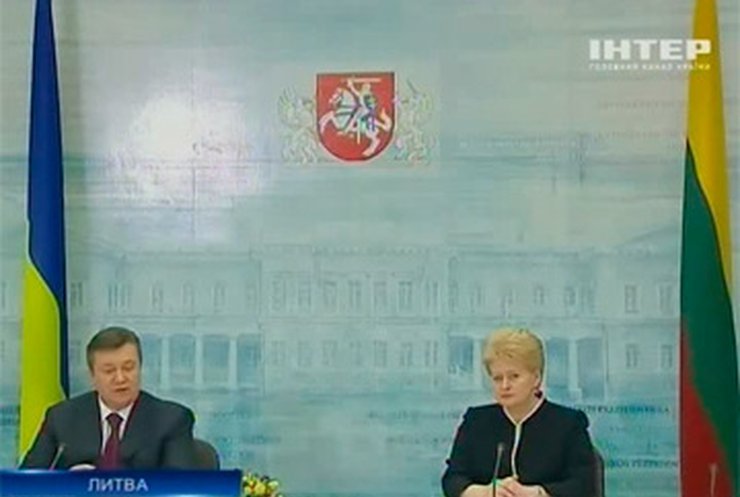 Янукович и Грибаускайте обсудили вопрос евроинтеграции Украины