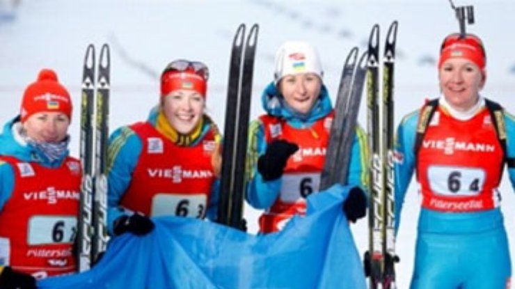 Украинские биатлонистки завоевали серебро на чемпионате мира