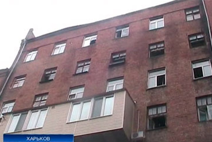 В Харькове горел многоэтажный жилой дом