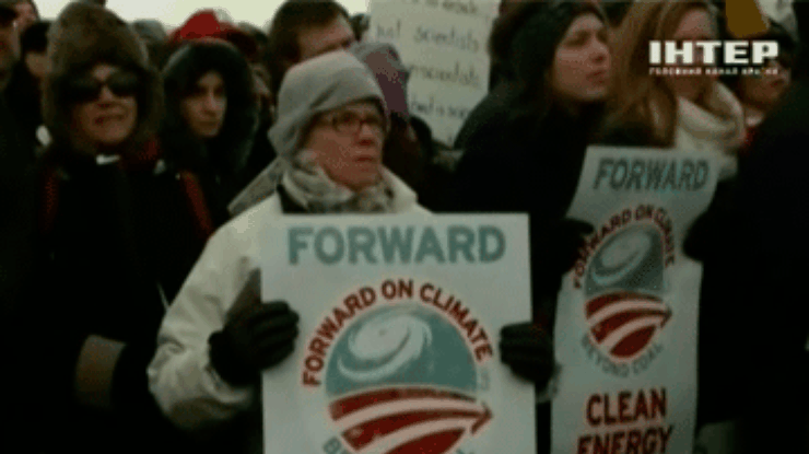 В Вашингтоне протестовали против строительства трубопровода из Канады