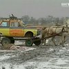 Житель Полтавщины сконструировал машину на конной тяге