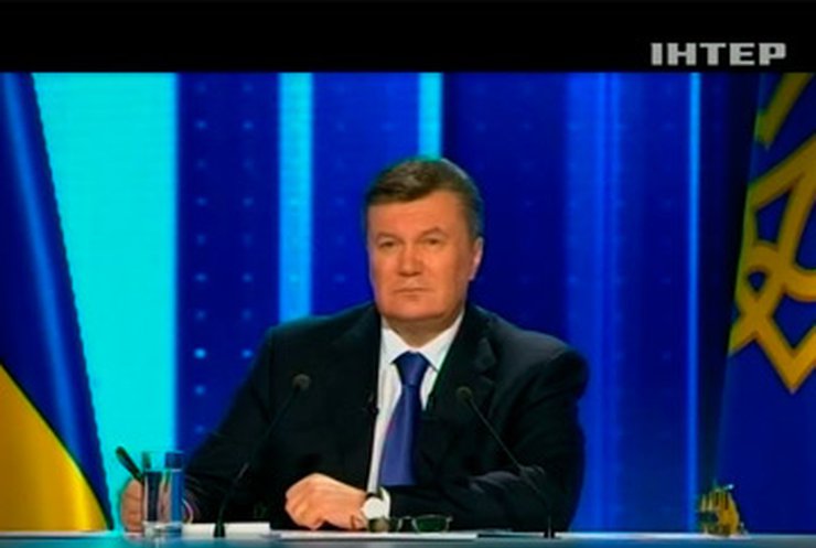 Сегодня Янукович отчитался за третий год работы на посту президента